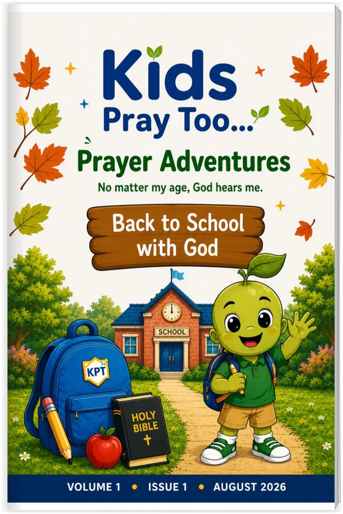 Prayer Adventures booklet cover: Back to School with God, August 2026