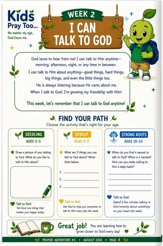 Week 2: I Can Talk to God