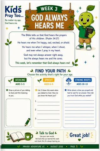 Week 3: God Always Hears Me