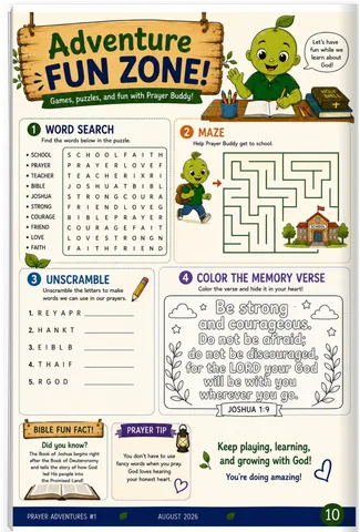 Adventure Fun Zone puzzles page
